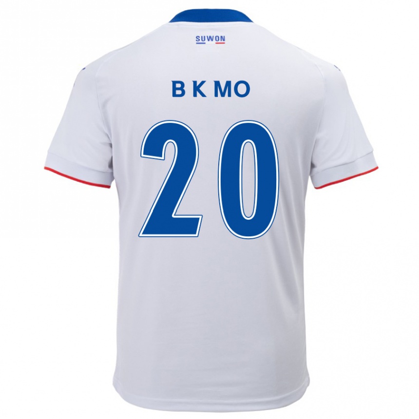 Niño Fútbol Camiseta Kyung-Bin Mo #20 Blanco Azul 2ª Equipación 2024/25