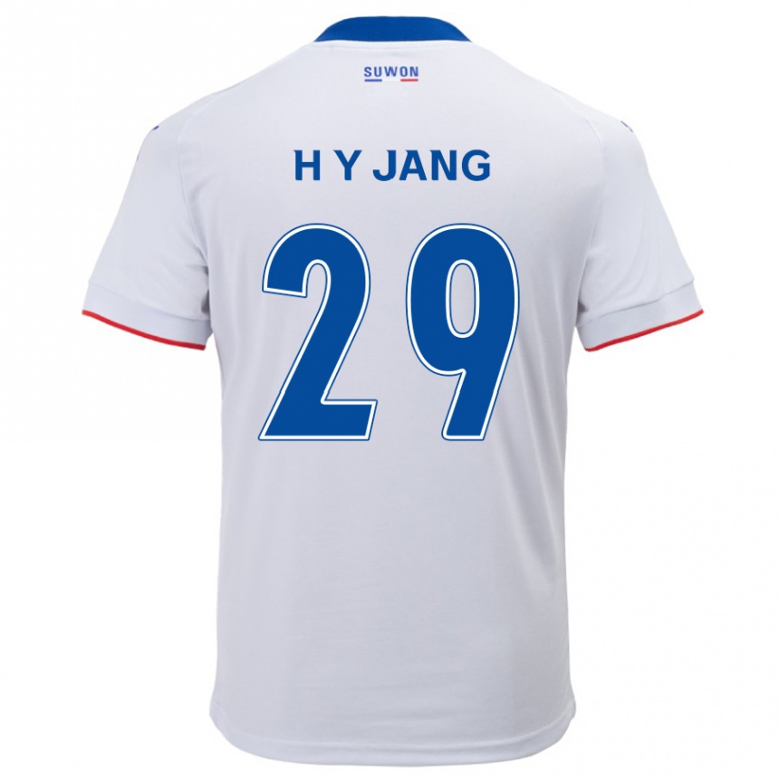 Niño Fútbol Camiseta Yo-Han Jang #29 Blanco Azul 2ª Equipación 2024/25