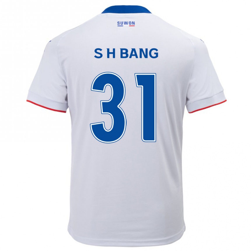 Niño Fútbol Camiseta Hee-Sang Bang #31 Blanco Azul 2ª Equipación 2024/25