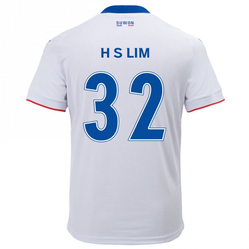 Niño Fútbol Camiseta Seong-Hyeon Lim #32 Blanco Azul 2ª Equipación 2024/25