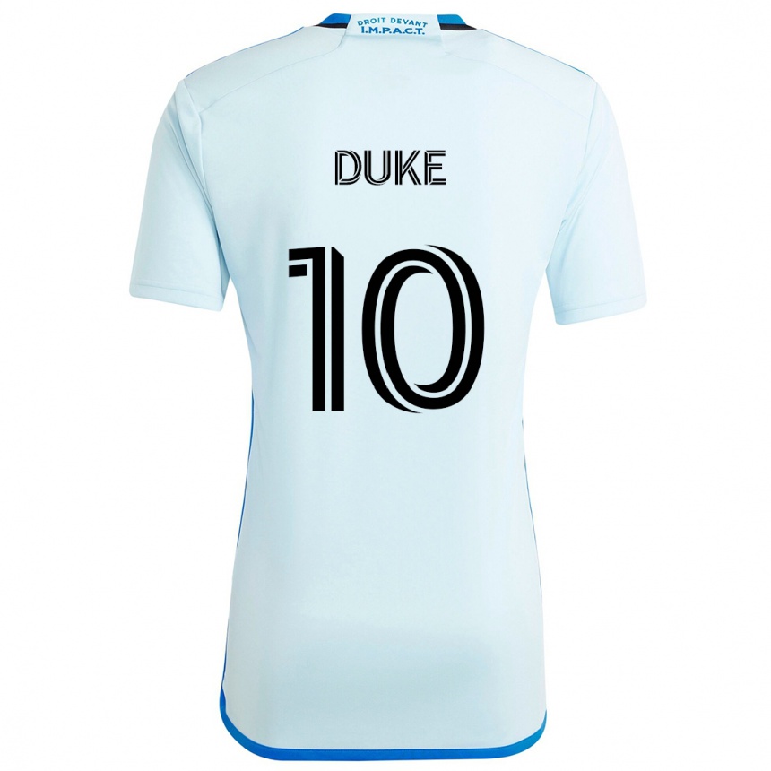 Niño Fútbol Camiseta Bryce Duke #10 Azul Hielo 2ª Equipación 2024/25