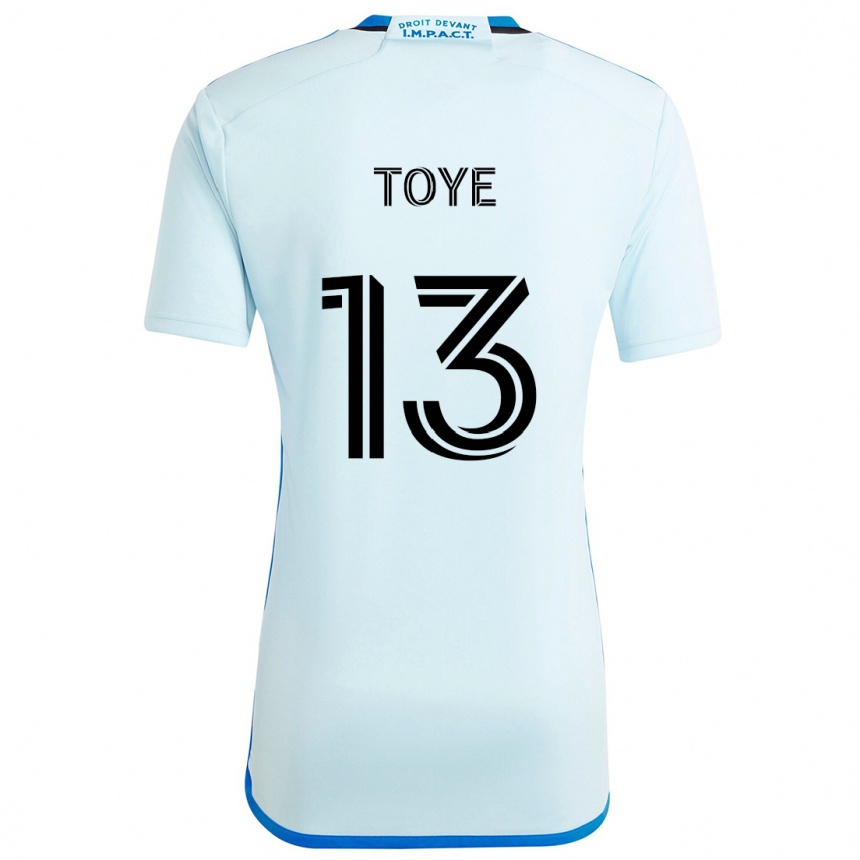 Niño Fútbol Camiseta Mason Toye #13 Azul Hielo 2ª Equipación 2024/25