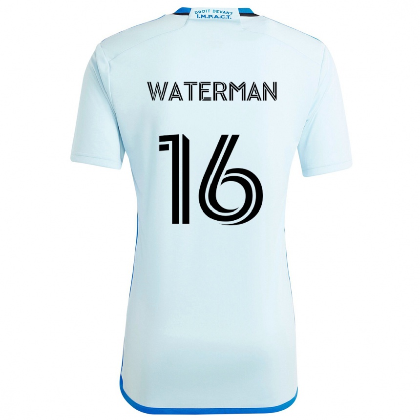 Niño Fútbol Camiseta Joel Waterman #16 Azul Hielo 2ª Equipación 2024/25