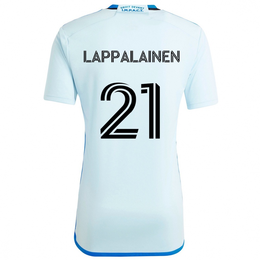 Niño Fútbol Camiseta Lassi Lappalainen #21 Azul Hielo 2ª Equipación 2024/25