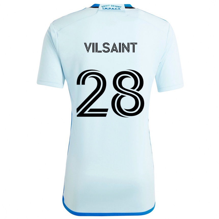 Niño Fútbol Camiseta Jules-Anthony Vilsaint #28 Azul Hielo 2ª Equipación 2024/25