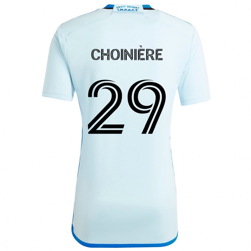 Niño Fútbol Camiseta Mathieu Choinière #29 Azul Hielo 2ª Equipación 2024/25