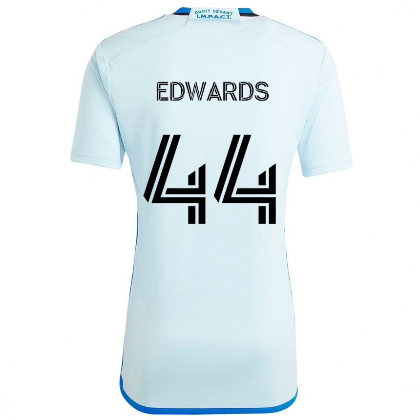 Niño Fútbol Camiseta Raheem Edwards #44 Azul Hielo 2ª Equipación 2024/25