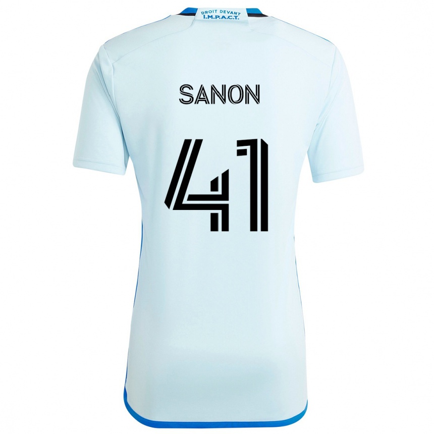 Niño Fútbol Camiseta Jérémy Sanon #41 Azul Hielo 2ª Equipación 2024/25