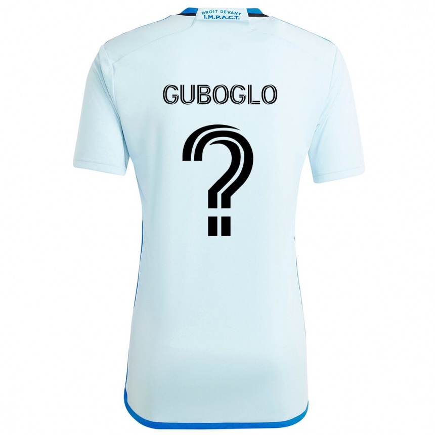 Niño Fútbol Camiseta Yuri Guboglo #0 Azul Hielo 2ª Equipación 2024/25