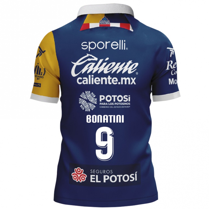 Niño Fútbol Camiseta Leo Bonatini #9 Azul Amarillo 2ª Equipación 2024/25