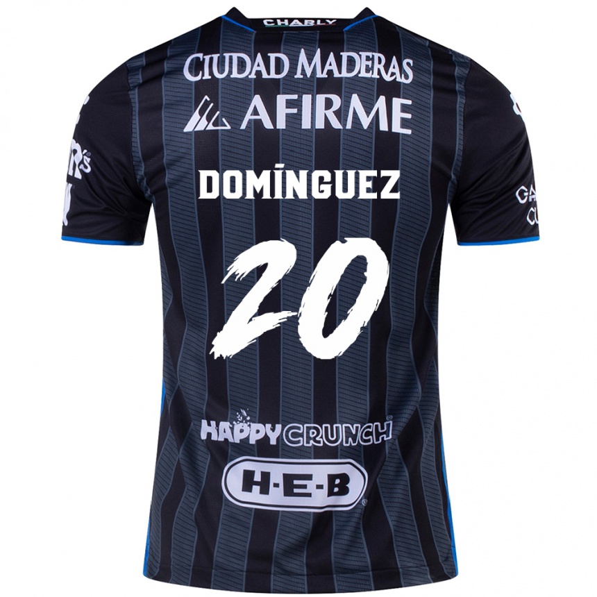 Niño Fútbol Camiseta Misael Domínguez #20 Blanco Negro 2ª Equipación 2024/25