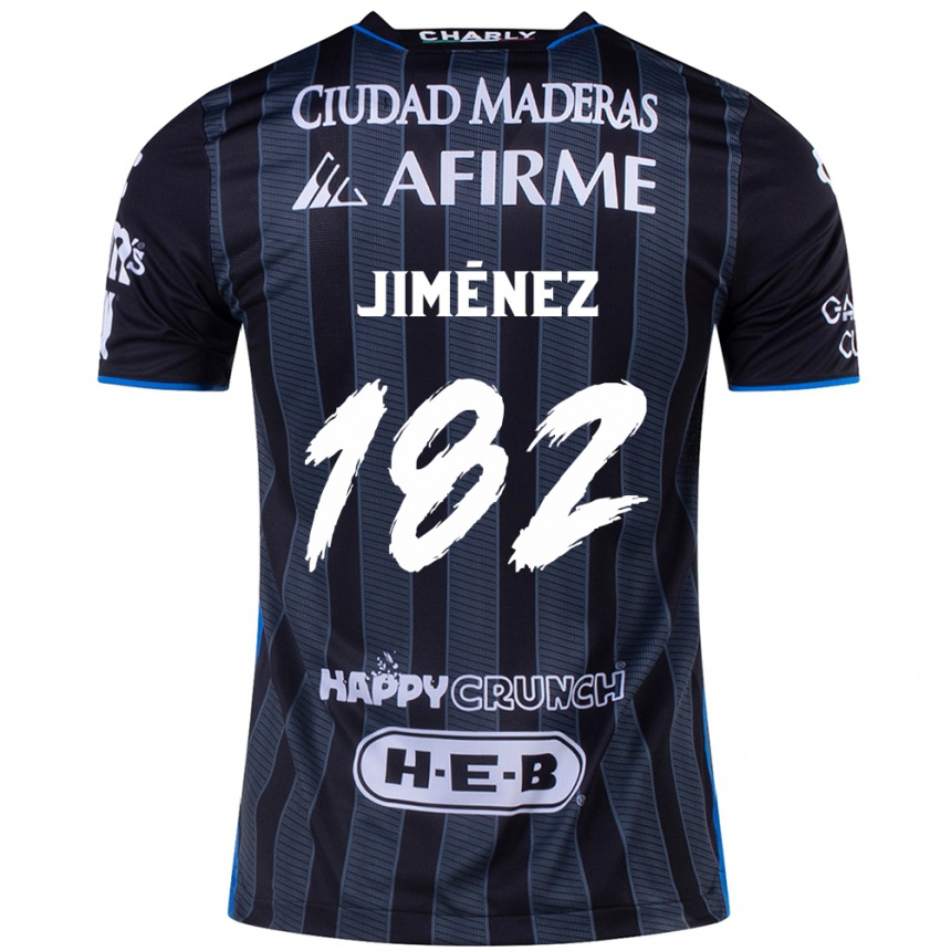 Niño Fútbol Camiseta Carlos Jiménez #182 Blanco Negro 2ª Equipación 2024/25