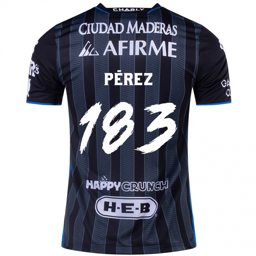 Niño Fútbol Camiseta Aldahir Pérez #183 Blanco Negro 2ª Equipación 2024/25