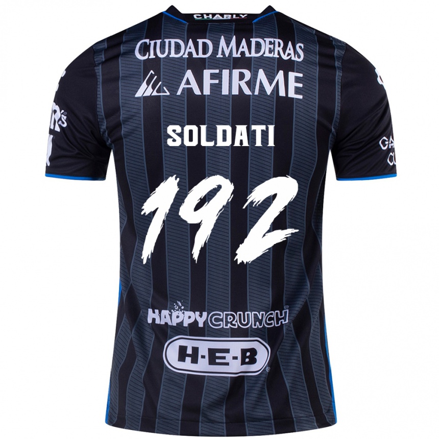 Niño Fútbol Camiseta Carlo Soldati #192 Blanco Negro 2ª Equipación 2024/25