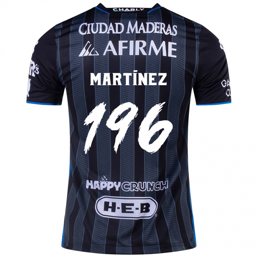 Niño Fútbol Camiseta Diego Martínez #196 Blanco Negro 2ª Equipación 2024/25