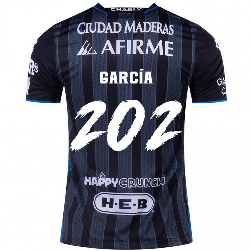 Niño Fútbol Camiseta Diego García #202 Blanco Negro 2ª Equipación 2024/25