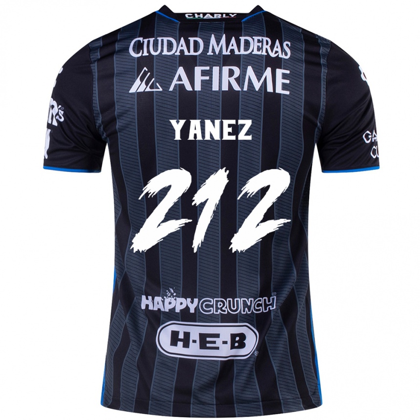 Niño Fútbol Camiseta Sebastián Yánez #212 Blanco Negro 2ª Equipación 2024/25