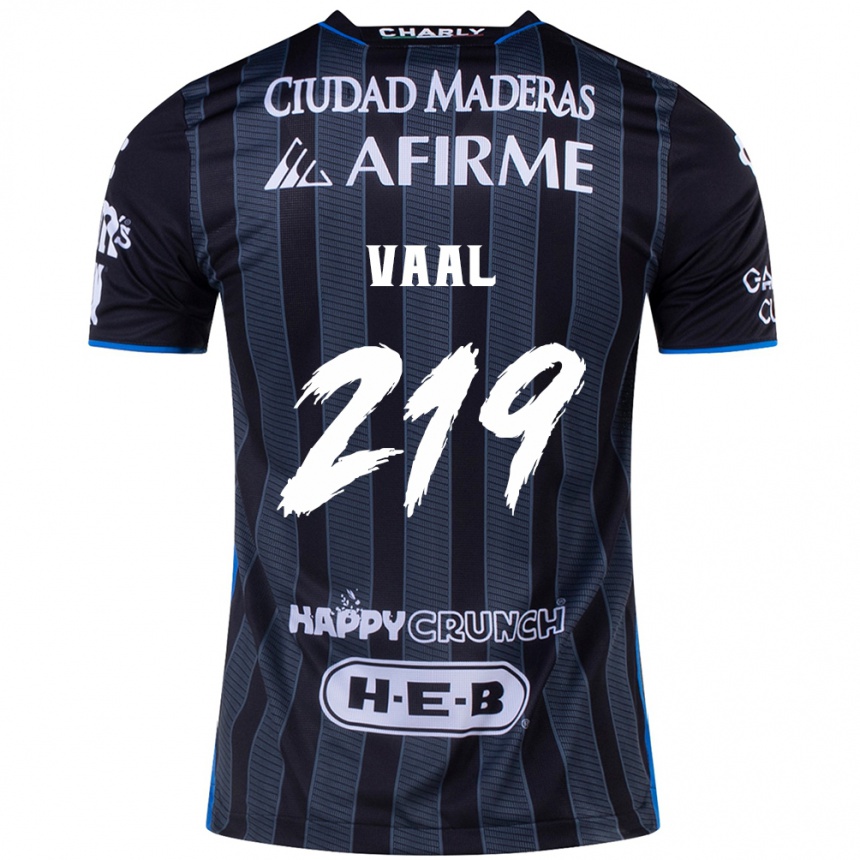 Niño Fútbol Camiseta Jonathan Vaal #219 Blanco Negro 2ª Equipación 2024/25