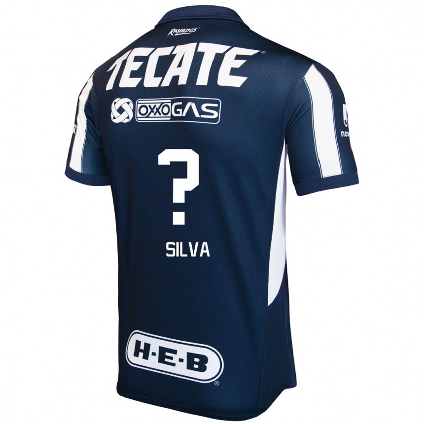 Hombre Fútbol Camiseta Patricio Silva #0 Azul Rojo Blanco 1ª Equipación 2024/25