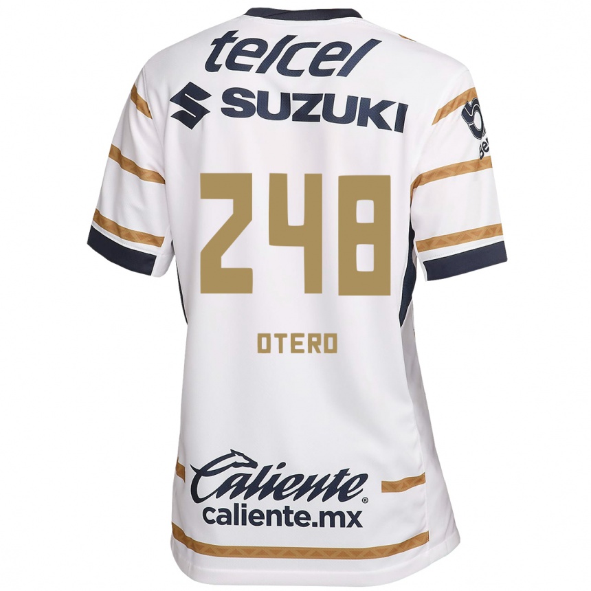 Hombre Fútbol Camiseta Jonathan Otero #248 Obsidiana Blanca 1ª Equipación 2024/25