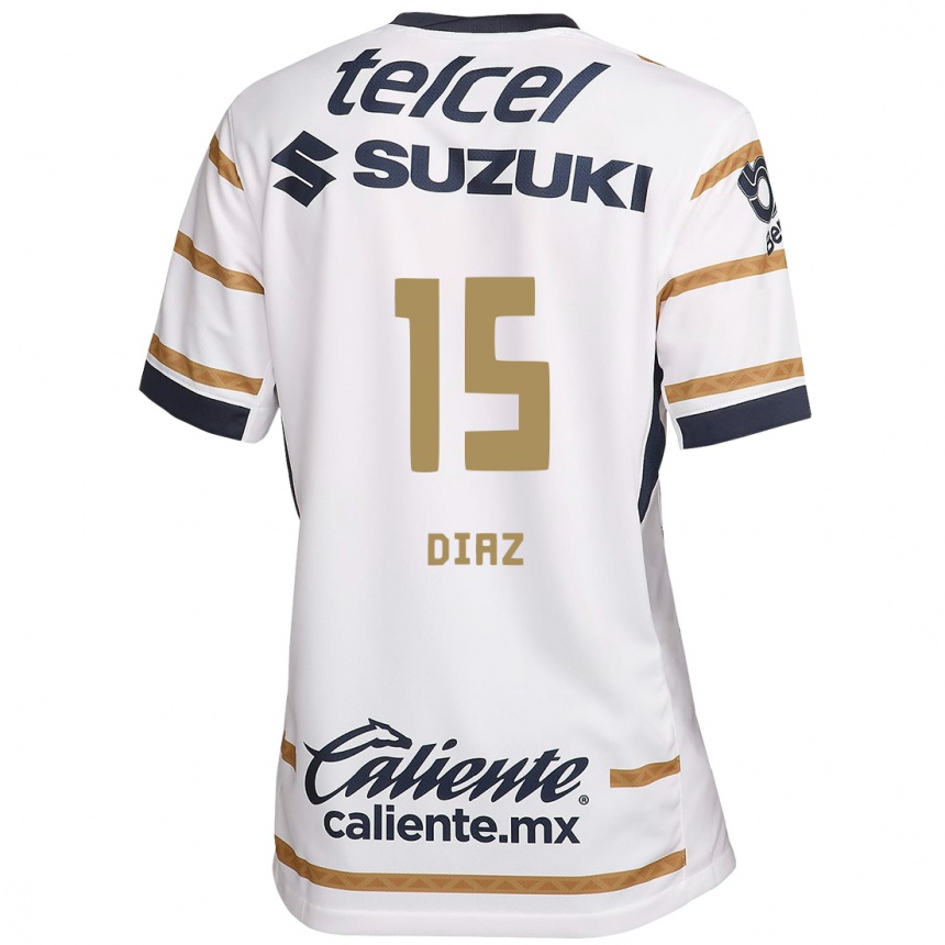 Hombre Fútbol Camiseta Marylin Diaz #15 Obsidiana Blanca 1ª Equipación 2024/25