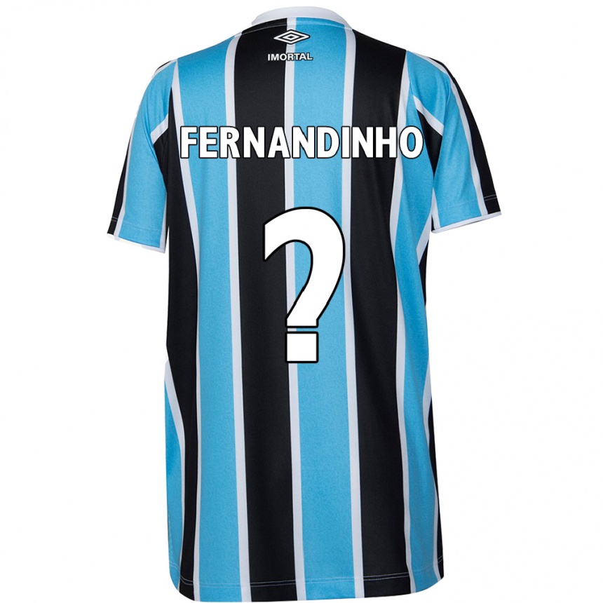 Hombre Fútbol Camiseta Fernandinho #0 Azul Negro Blanco 1ª Equipación 2024/25