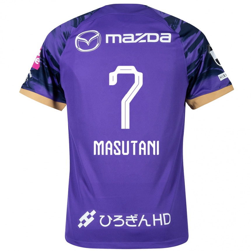 Hombre Fútbol Camiseta Ayuki Masutani #7 Púrpura Blanco 1ª Equipación 2024/25