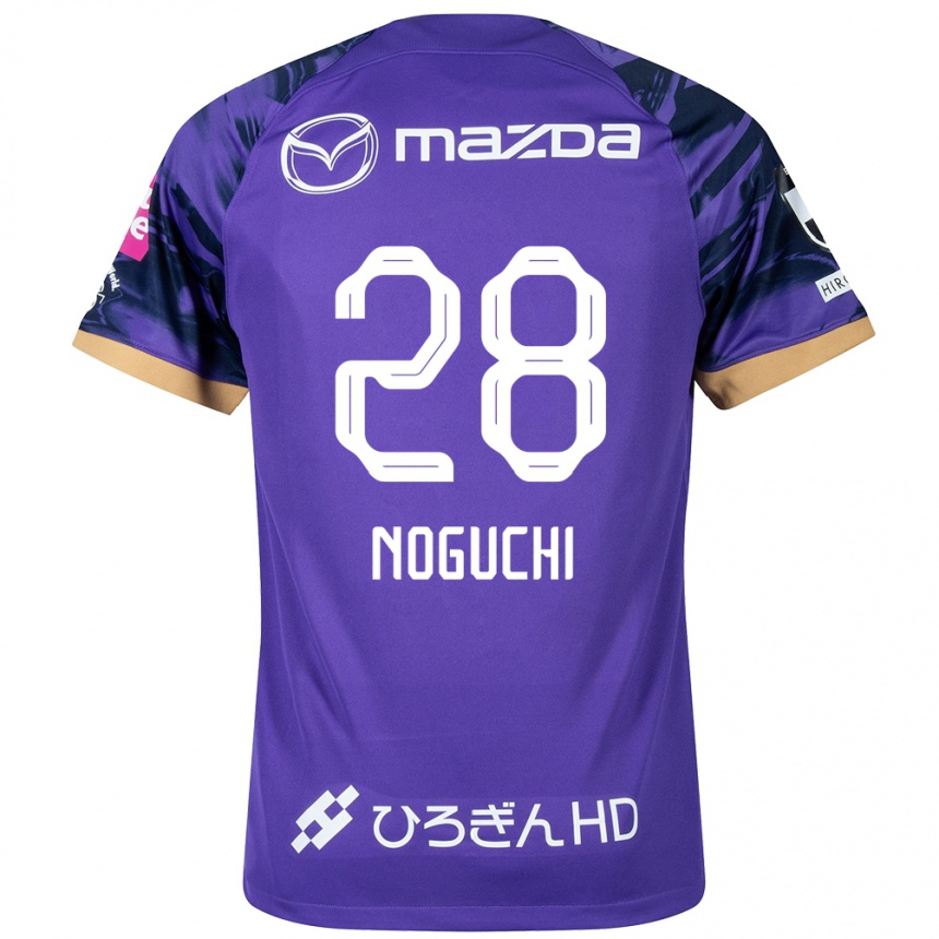 Hombre Fútbol Camiseta Rento Noguchi #28 Púrpura Blanco 1ª Equipación 2024/25