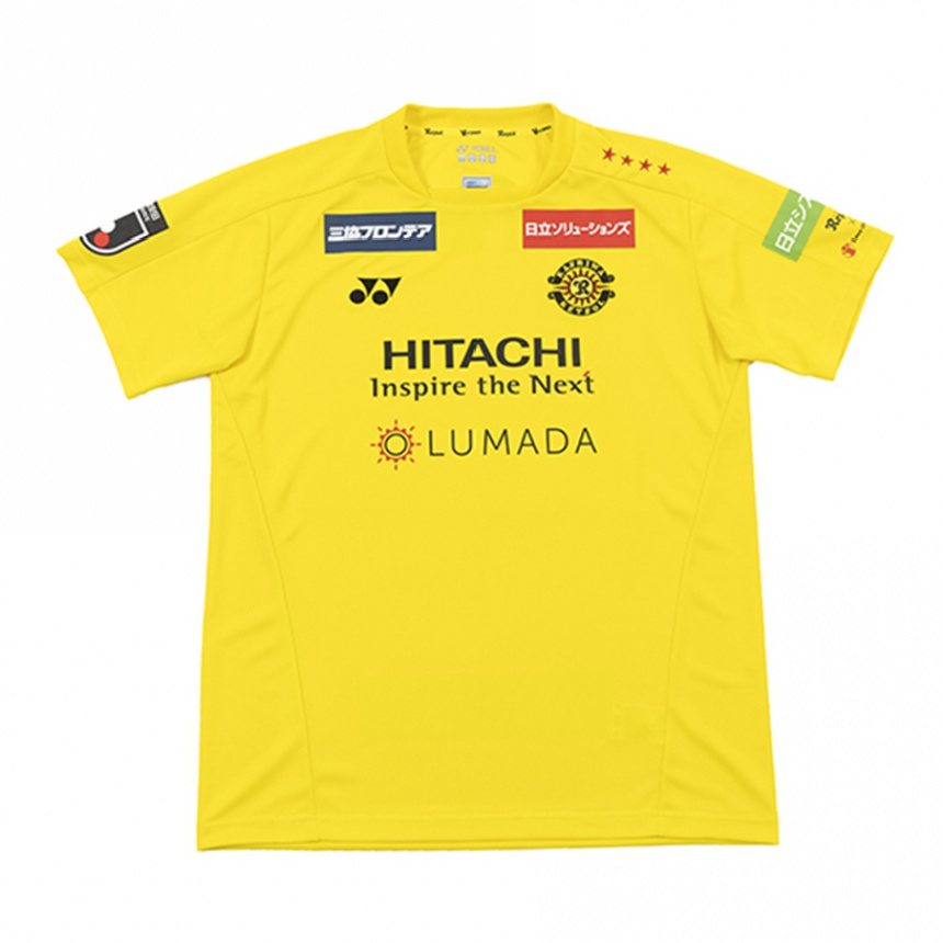 Hombre Fútbol Camiseta Naoki Kawaguchi #24 Amarillo Negro 1ª Equipación 2024/25