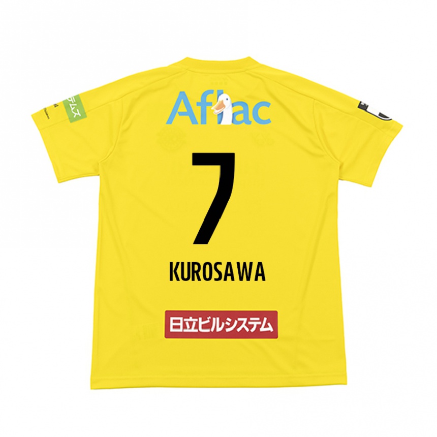 Hombre Fútbol Camiseta Shido Kurosawa #7 Amarillo Negro 1ª Equipación 2024/25