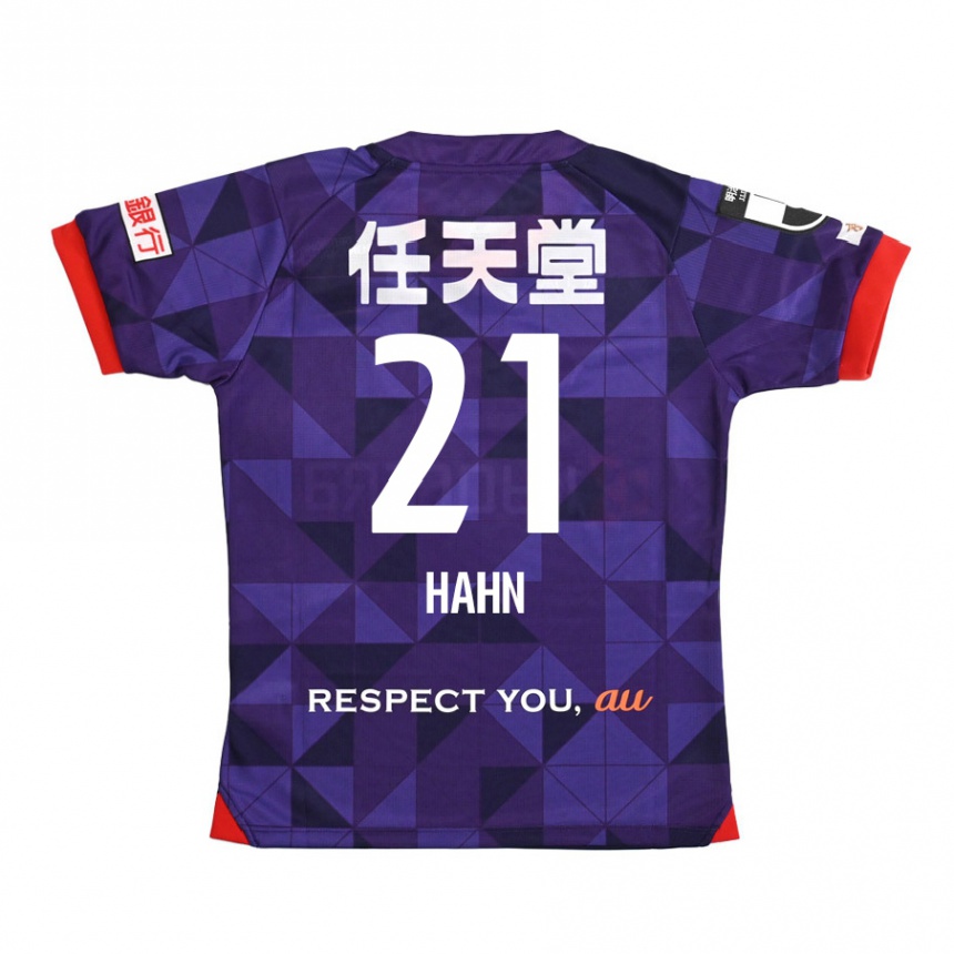 Hombre Fútbol Camiseta Warner Hahn #21 Púrpura Blanco 1ª Equipación 2024/25