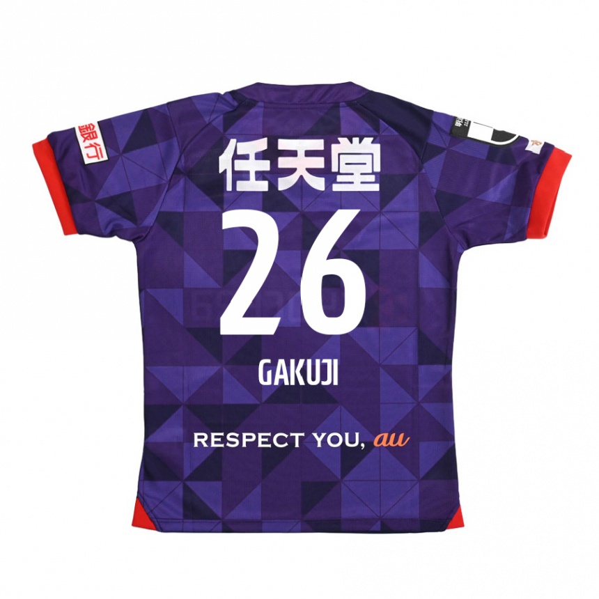 Hombre Fútbol Camiseta Gakuji Ota #26 Púrpura Blanco 1ª Equipación 2024/25