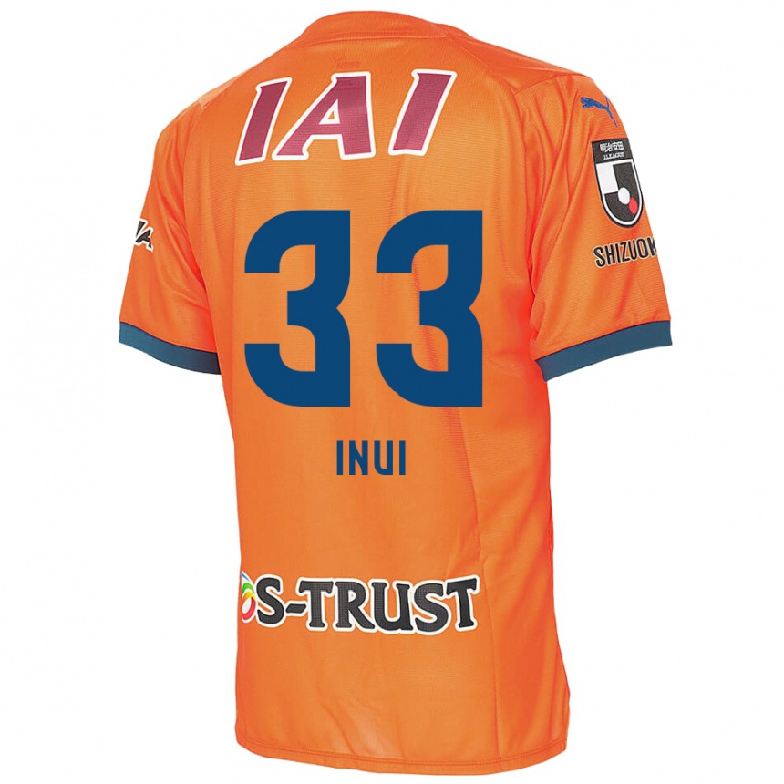 Hombre Fútbol Camiseta Takashi Inui #33 Naranja Azul 1ª Equipación 2024/25