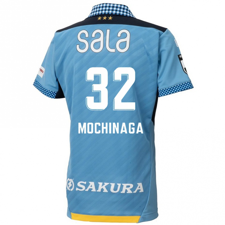 Hombre Fútbol Camiseta Aiga Mochinaga #32 Azul Negro 1ª Equipación 2024/25