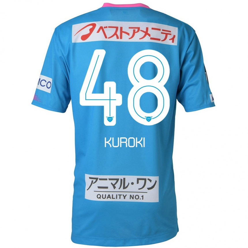 Hombre Fútbol Camiseta Yuya Kuroki #48 Azul Rosado 1ª Equipación 2024/25