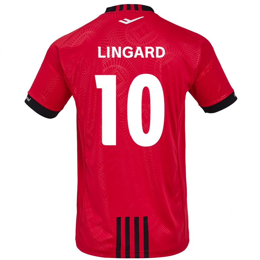 Hombre Fútbol Camiseta Jesse Lingard #10 Negro Rojo 1ª Equipación 2024/25