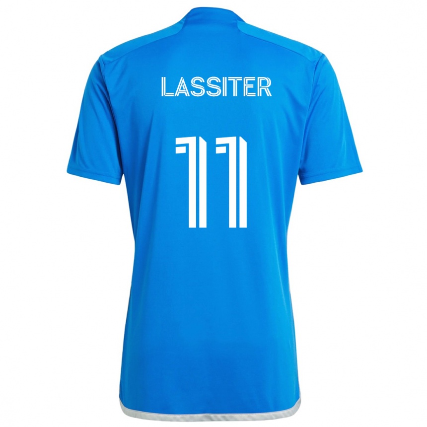 Hombre Fútbol Camiseta Ariel Lassiter #11 Azul Blanco 1ª Equipación 2024/25