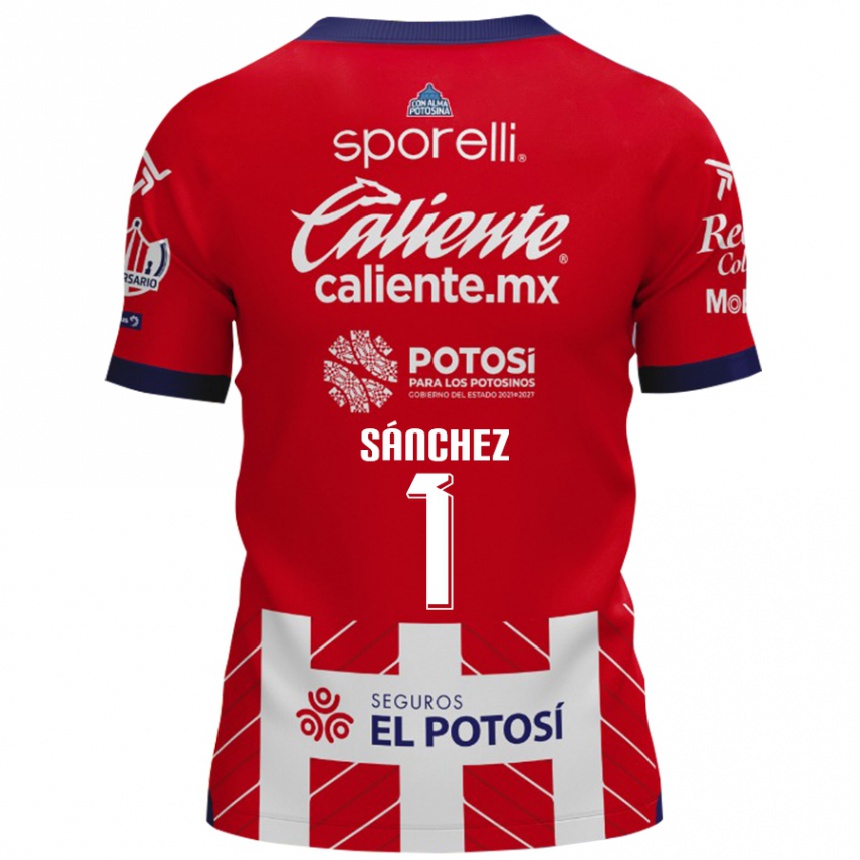 Hombre Fútbol Camiseta Andrés Sánchez #1 Rojo Blanco 1ª Equipación 2024/25