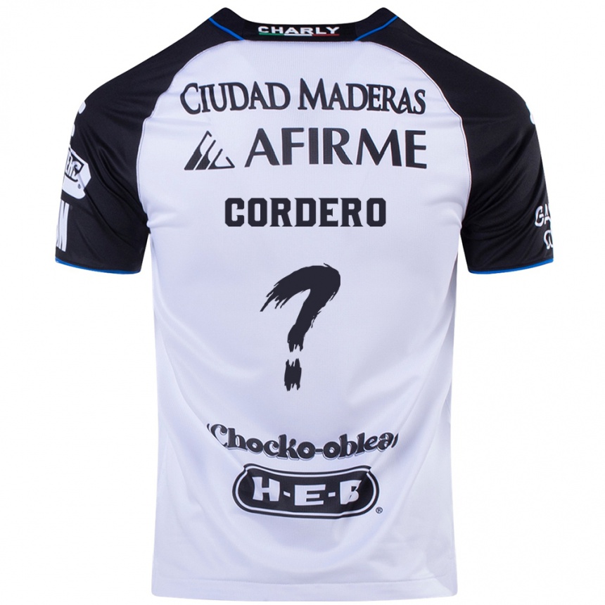 Hombre Fútbol Camiseta Nicolás Cordero #0 Azul Negro 1ª Equipación 2024/25