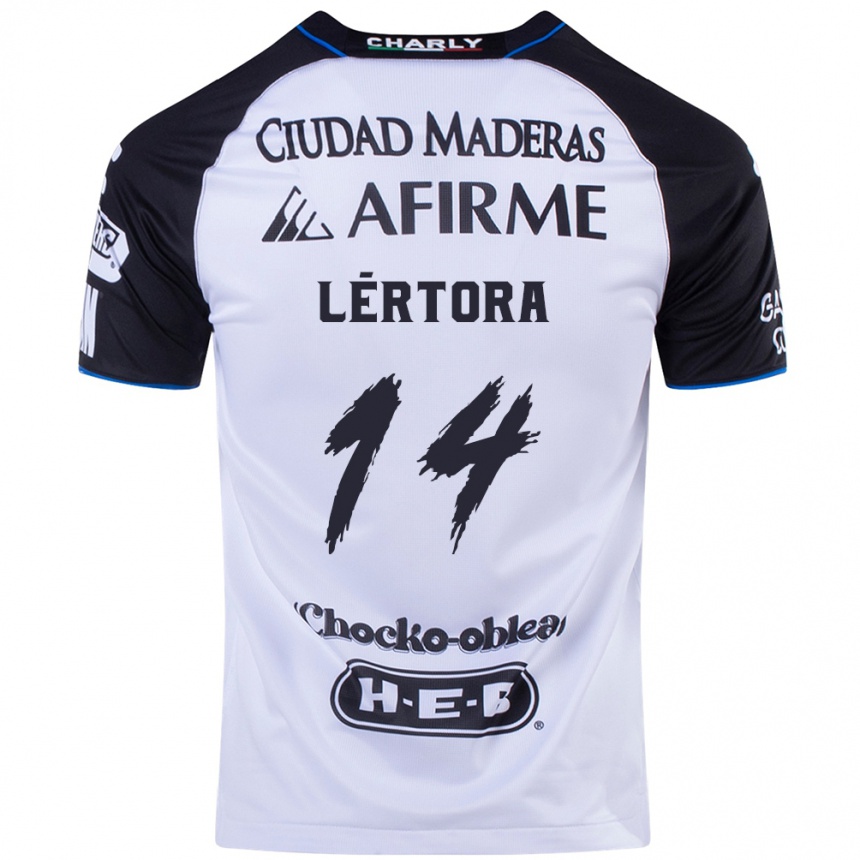 Hombre Fútbol Camiseta Federico Lértora #14 Azul Negro 1ª Equipación 2024/25