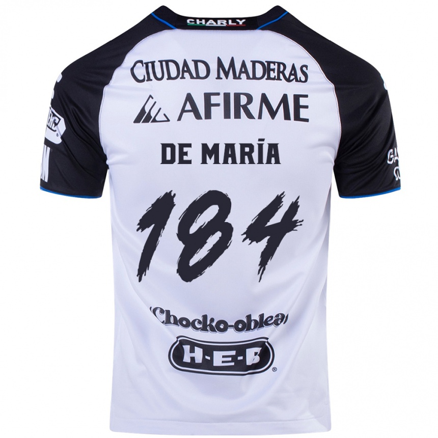 Hombre Fútbol Camiseta Antonio De María Y Campos #184 Azul Negro 1ª Equipación 2024/25