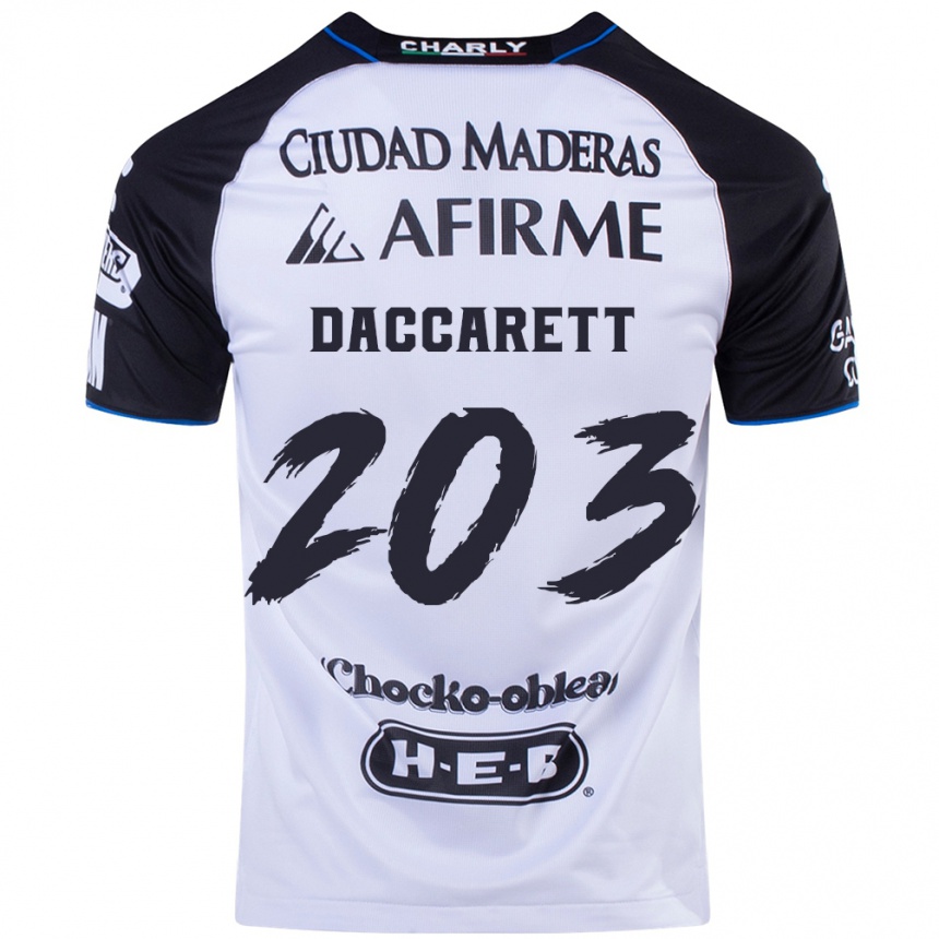 Hombre Fútbol Camiseta Juan Daccarett #203 Azul Negro 1ª Equipación 2024/25