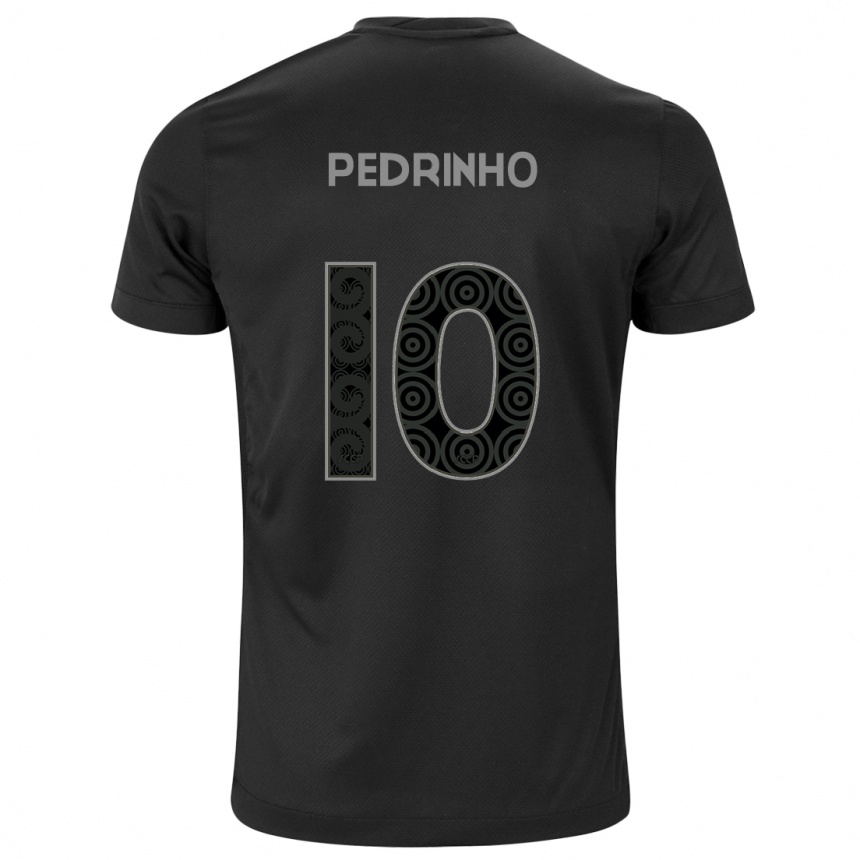 Hombre Fútbol Camiseta Pedrinho #10 Negro 2ª Equipación 2024/25