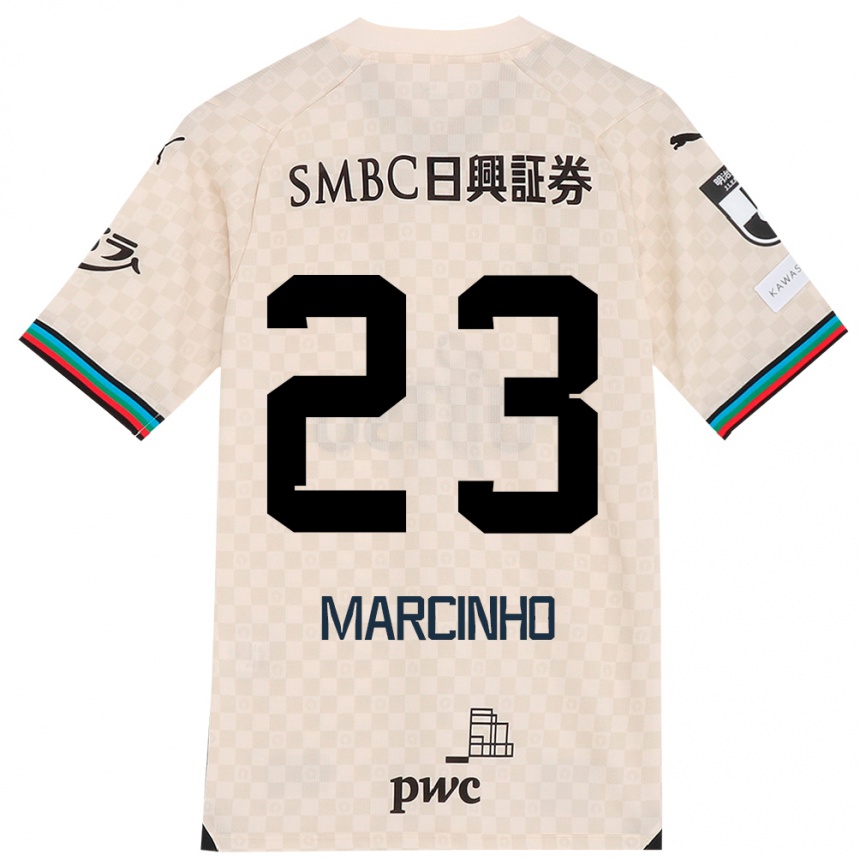 Hombre Fútbol Camiseta Marcinho #23 Blanco Gris 2ª Equipación 2024/25