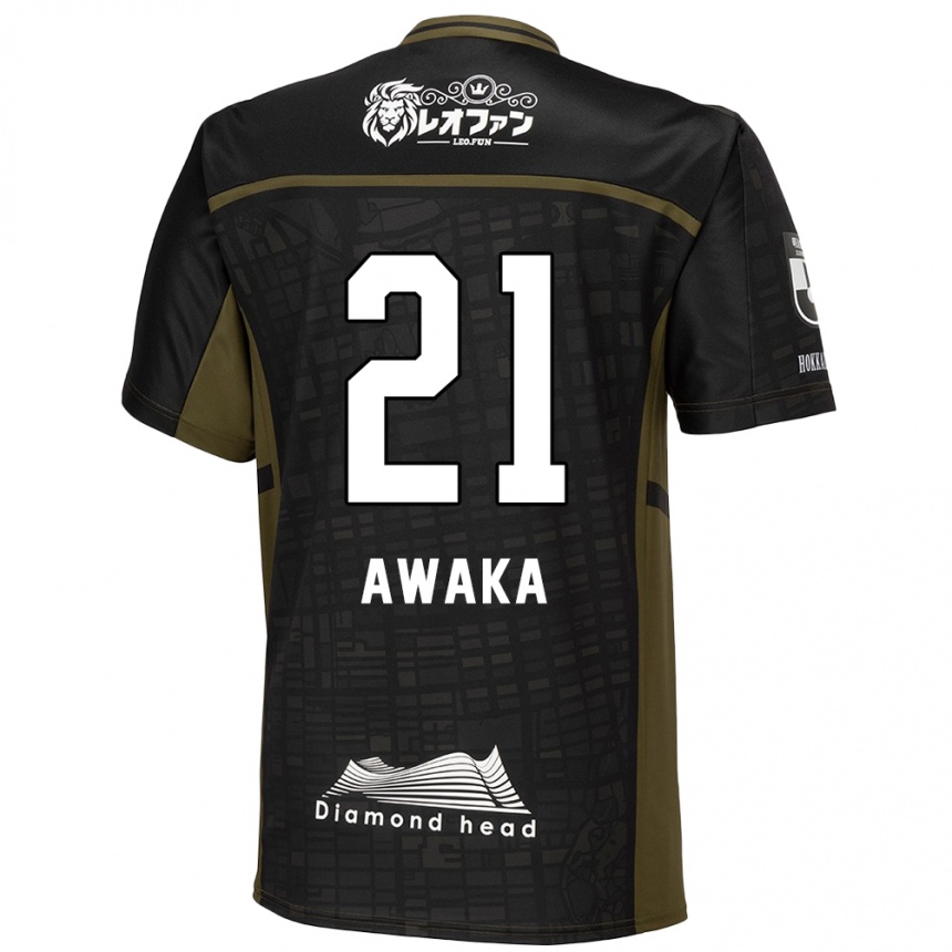 Hombre Fútbol Camiseta Shunta Awaka #21 Verde Negro 2ª Equipación 2024/25