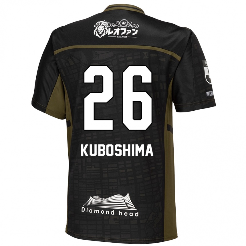 Hombre Fútbol Camiseta Takeharu Kuboshima #26 Verde Negro 2ª Equipación 2024/25