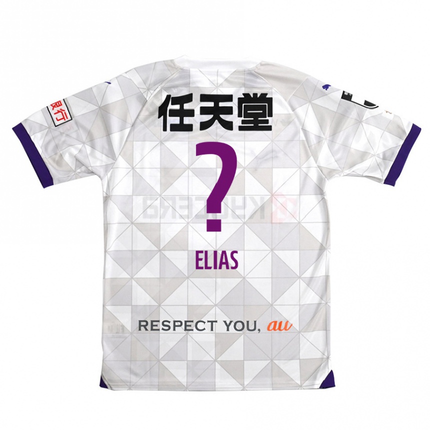 Hombre Fútbol Camiseta Rafael Elias #0 Blanco Morado 2ª Equipación 2024/25