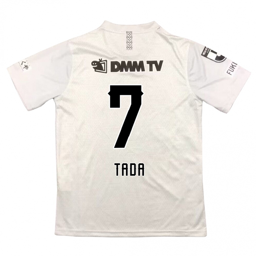 Hombre Fútbol Camiseta Koya Tada #7 Gris Negro 2ª Equipación 2024/25