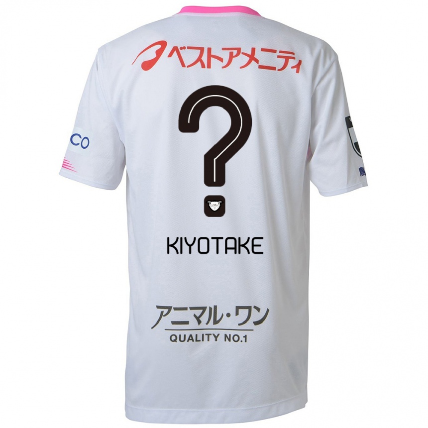 Hombre Fútbol Camiseta Hiroshi Kiyotake #0 Blanco Azul Rosa 2ª Equipación 2024/25