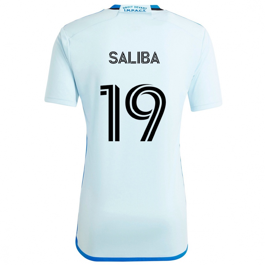 Hombre Fútbol Camiseta Nathan-Dylan Saliba #19 Azul Hielo 2ª Equipación 2024/25